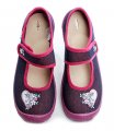 3F dievčenské fialové baleríny 4A3-21 | ARNO-obuv.sk - obuv s tradíciou