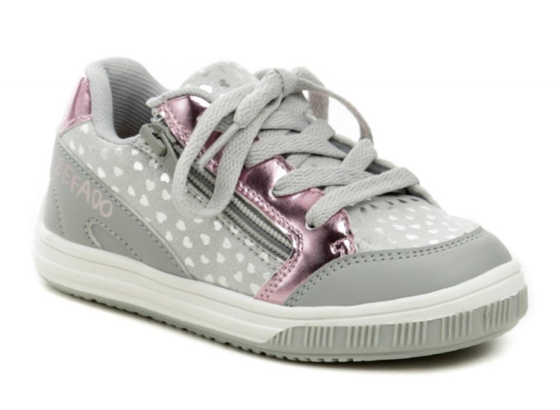 Befado 514X003 šedo ružové dievčenské poltopánky | ARNO-obuv.sk - obuv s tradíciou